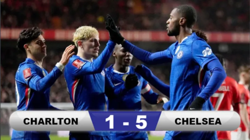 Thống kê, dữ kiện quan trọng trận Chelsea đối đầu Charlton